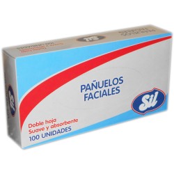 Pack 5 paquetes Pañuelo Facial Sil 100 Unidades